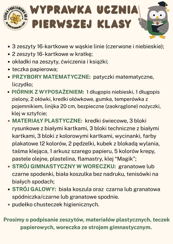 wyprawka 2025 2026