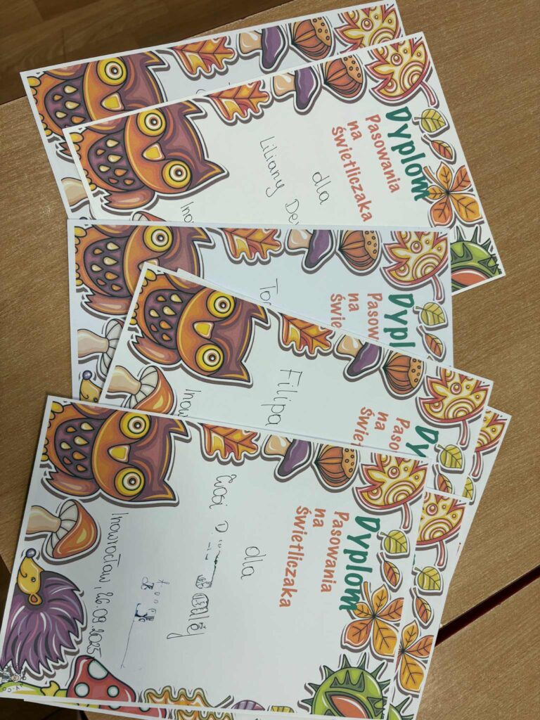 Pasowanie na świetliczka